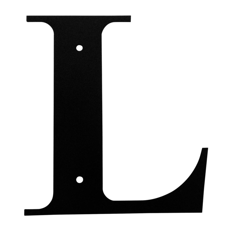 Village Wrought Iron LET-L-M Letter L Medium