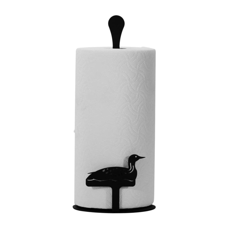 Village Wrought Iron PT-C-116 Loon Paper Towel Stand