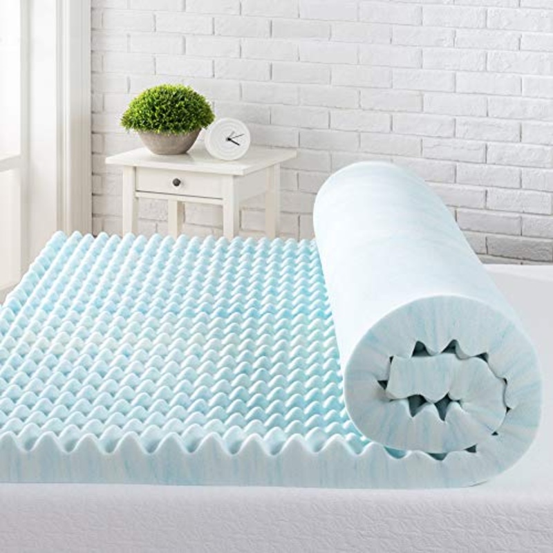 Zinus Materasso in gel con flusso d’aria da 7,6 cm, Topper viscoelastico con sollievo dalla pressione, schiuma certificata CertiPUR-US, rivestimento in scatola, 150 x 200 cm, Memory Foam, 200 x 150 cm