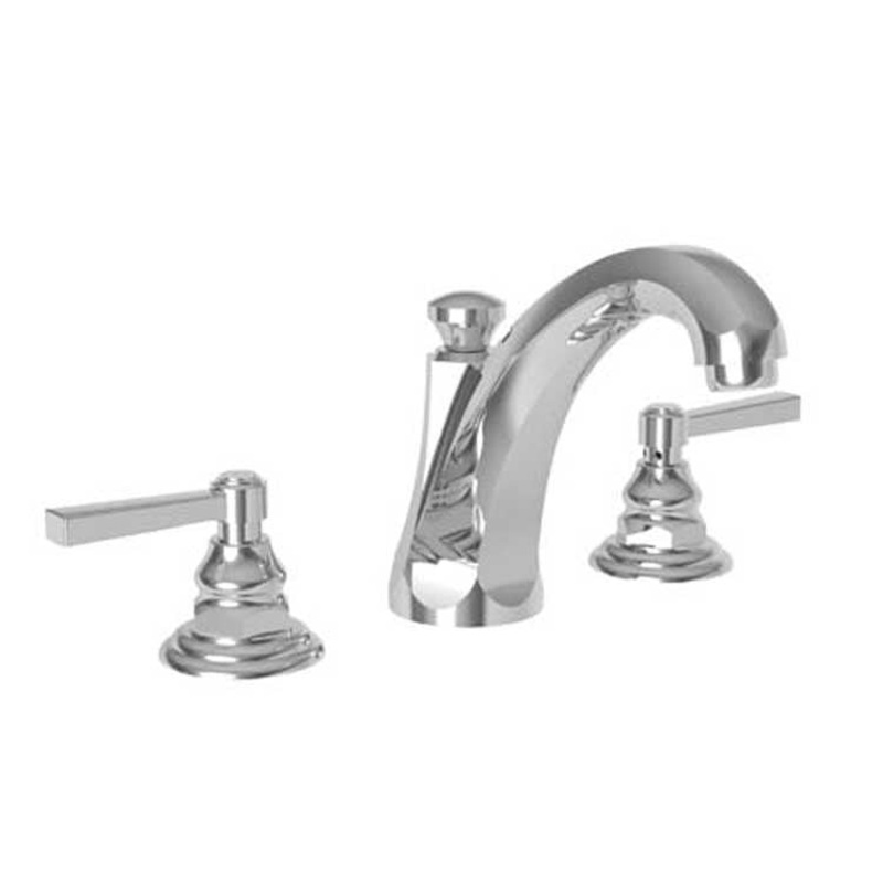 Astor Two Handle Widespread Bathroom Faucet with Lever Handles with Drain – Flat Black