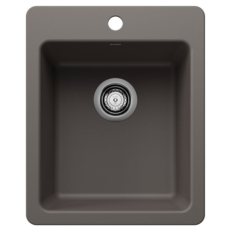 Bar Sink Liven 20.5 x 17 Inch 1 Bowl 1 Hole Soft White Undermount/Drop In