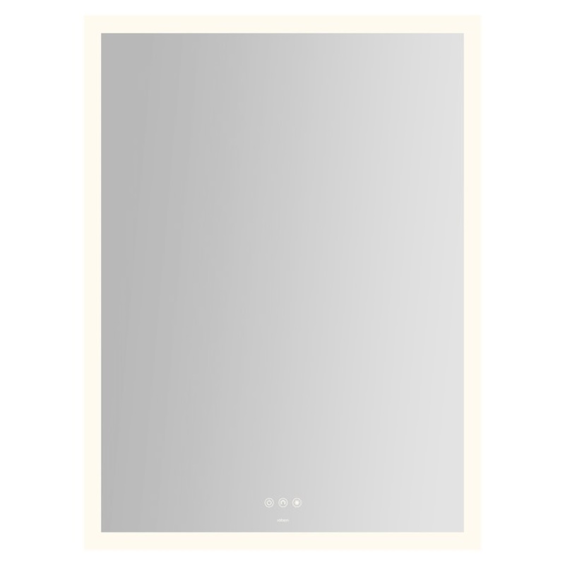 Bathroom Mirror Instinct with Perimeter Lighting Rectangular 30 x 40 Inch Wall Mount