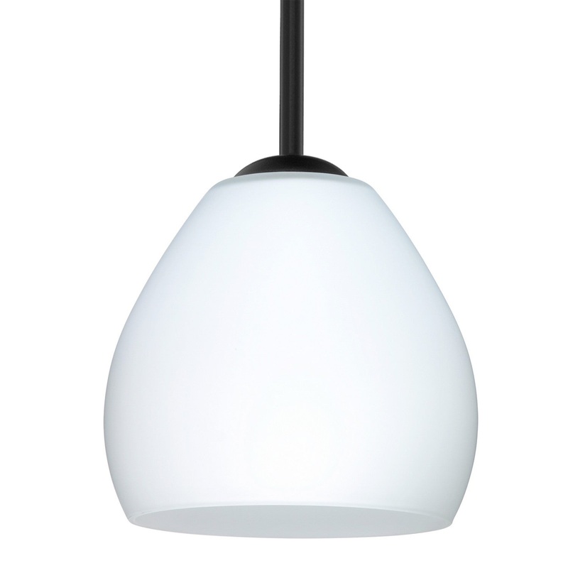 Besa 1TT-412207-BK Besa Bolla Stem Pendant One Light Pendant Black