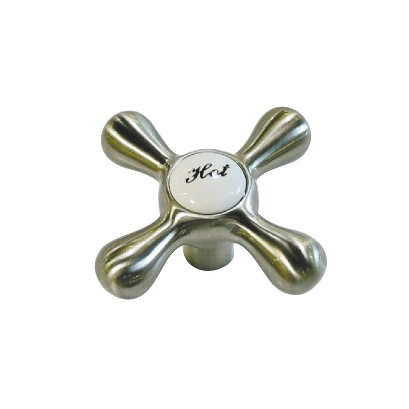 KSH266SNH Hot Metal Cross Handle, Brushed Nickel