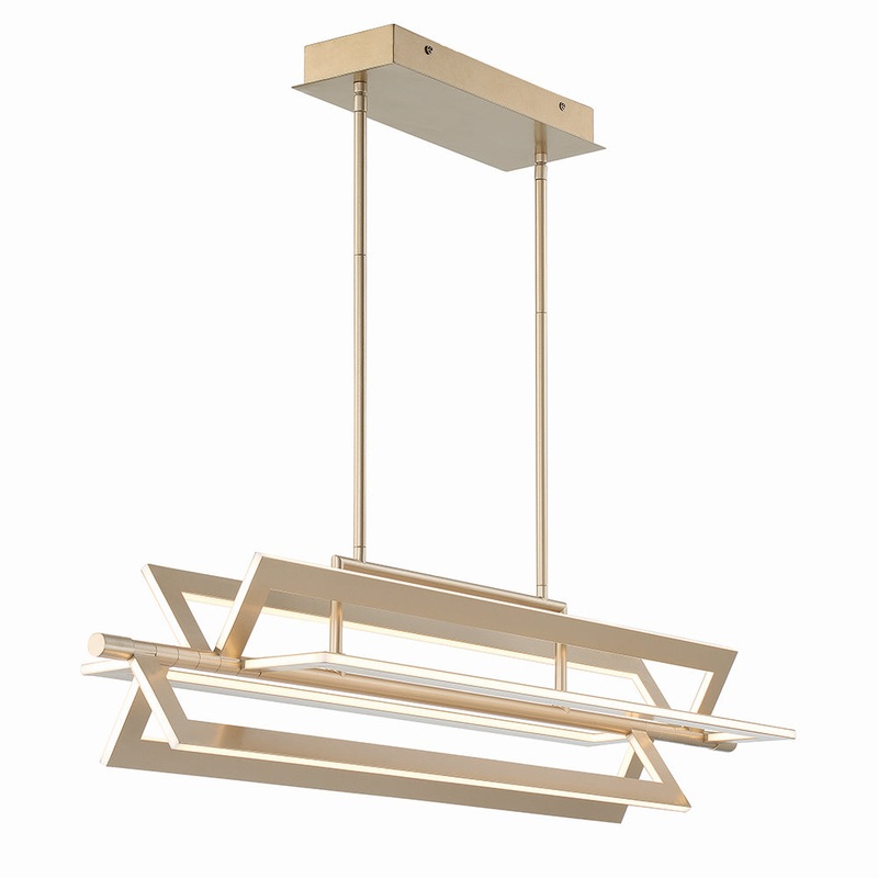 LED Chandelier from the Livra Collection in Gold Finish by Eurofase