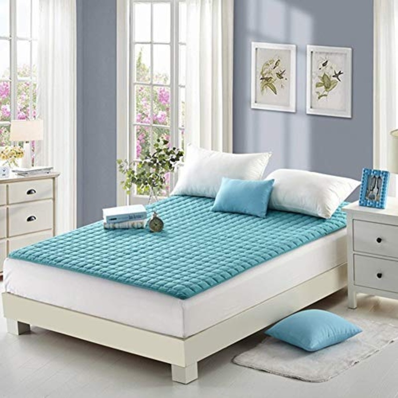 LXRZLS Materassi Futon Materasso Pieghevole, Cuscino Letto Impermeabile, Lavabile Sottile 100% Cotone Antiscivolo Materasso Tatami Protector for Camera da Letto Dormitorio