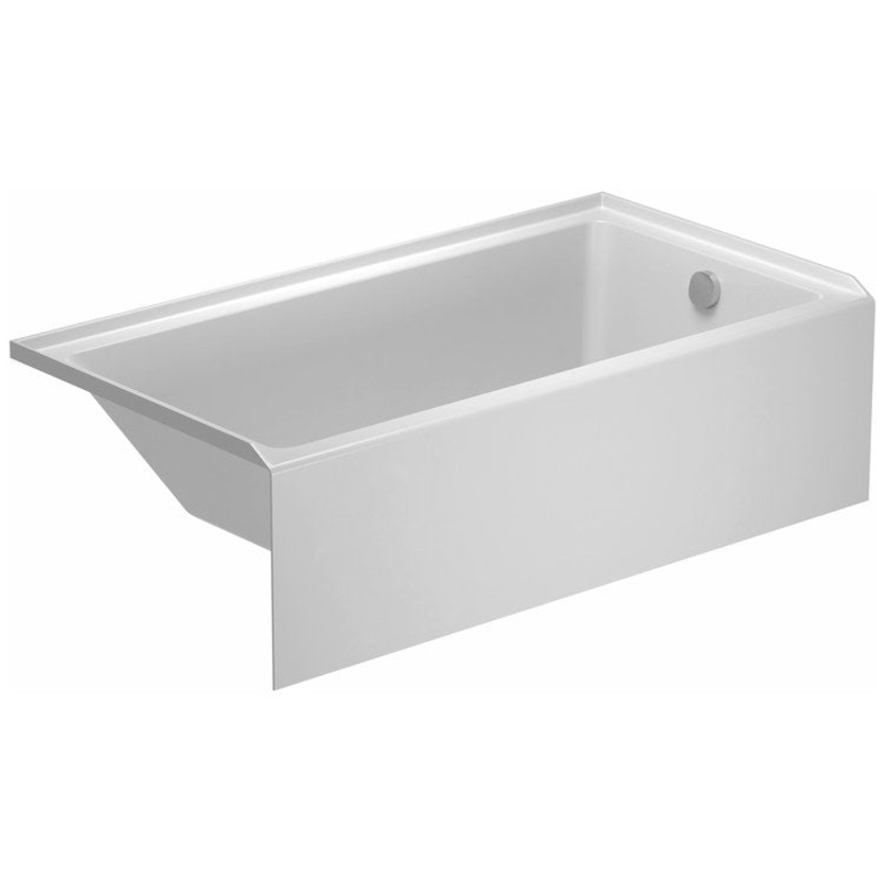 Tub No.1 60 x 32 Inch Alcove with Integrated Front Panel Right Hand White cUPC Listed ADA Acrylic