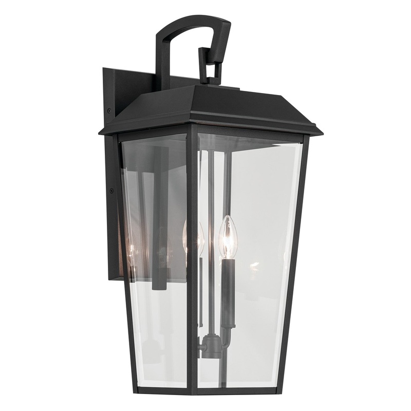 Two Light Outdoor Wall Mount from the Mathus Collection in Textured Black Finish by Kichler