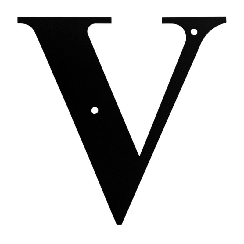 Village Wrought Iron LET-V-S Letter V Small