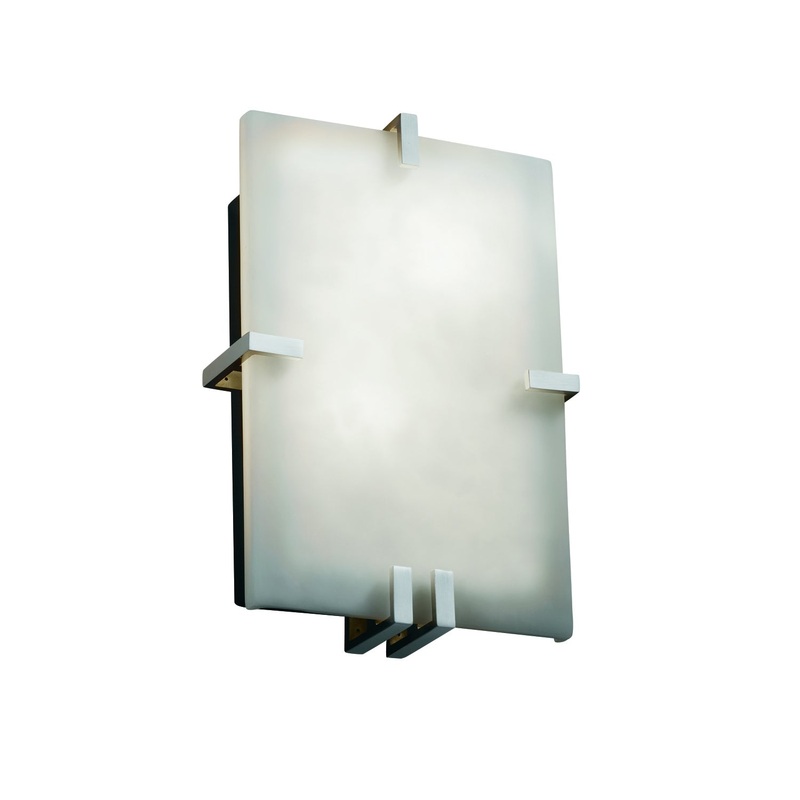Wall Sconce from the Clouds Collection in Brushed Nickel Finish by Justice Designs