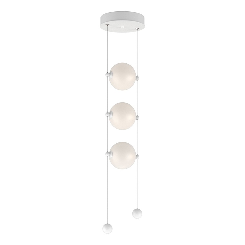 Abacus 3-Light LED Pendant White Opal Glass (GG)