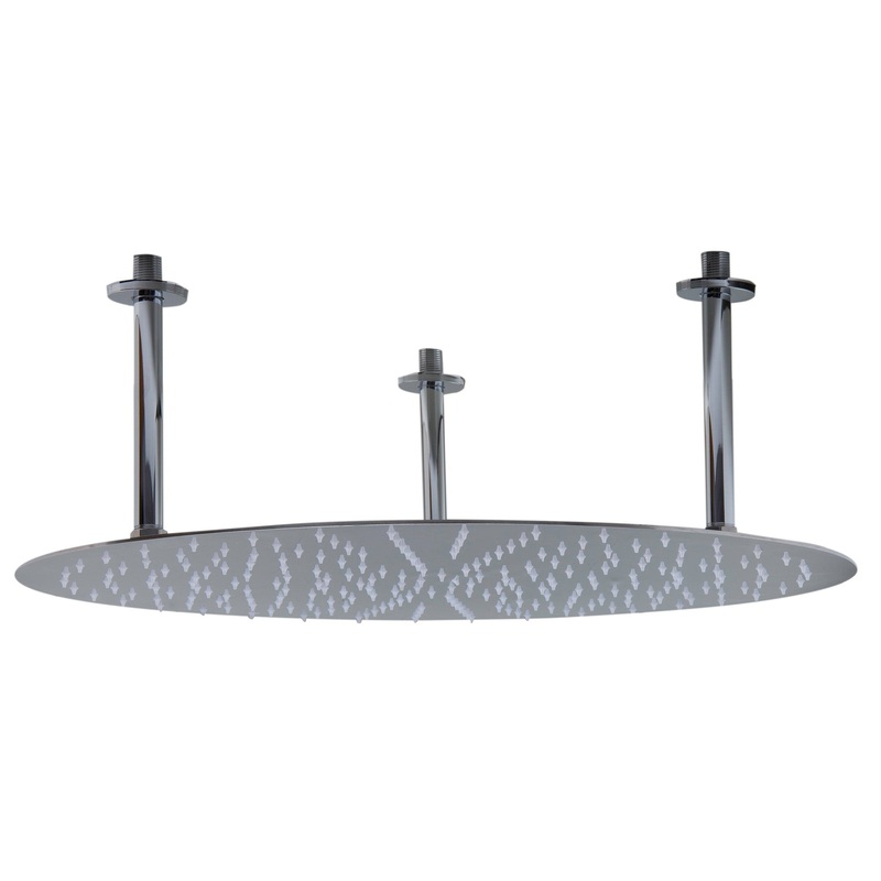 ALFI brand RAIN24R-PSS 24″ Round Polished Solid Stainless Steel Ultra Thin Rain Shower Head