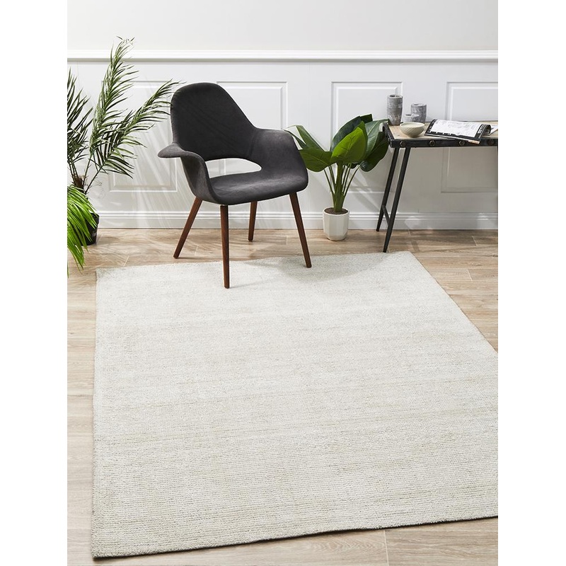 Allure Ivory Cotton Rayon Rug by Rug Culture – 225X155CM