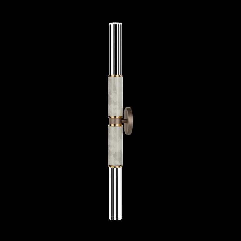 Antonia 34″H Sconce Bronze/Brass/Smoke