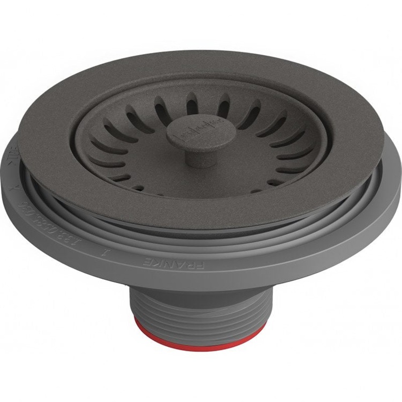 Basket Strainer Maris Colorline Slate Grey 3-1/2 Inch Plastic