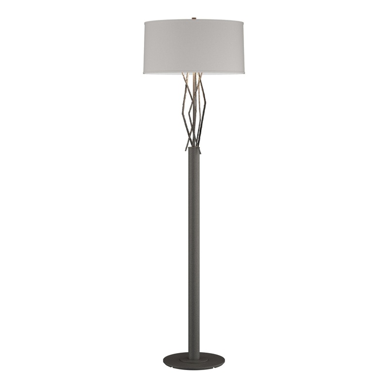 Brindille Floor Lamp Natural Iron Flax Shade (SE)
