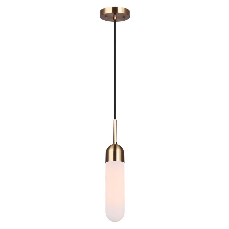 Canarm IPL1126A01GD Bevin One Light Pendant Gold