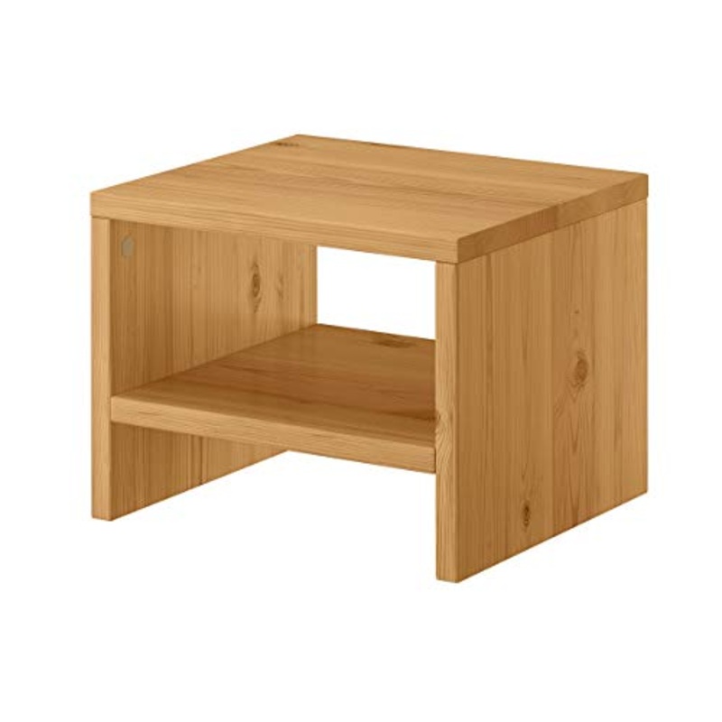 Erst-Holz Moderno Comodino in Pino massello con ripiano Inferiore in tonalit Rovere 90.20-K5E