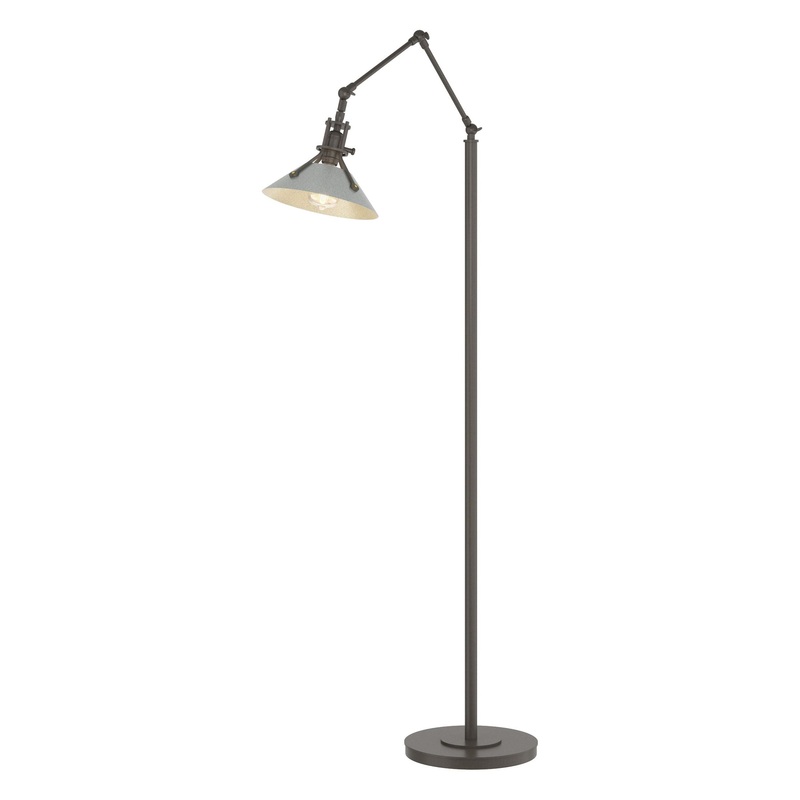 Henry Floor Lamp Dark Smoke Vintage Platinum