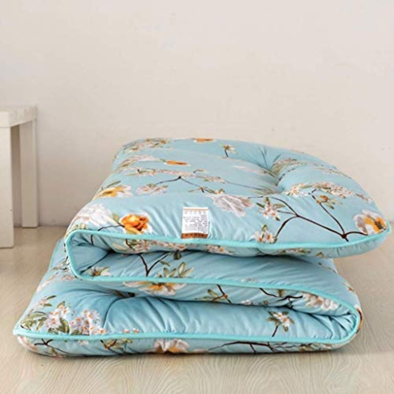 LJ Addensare Pieghevole Materasso Tops, Letti Pieghevoli Futons Tradizionale Giapponese Tatami Tappetino for Yoga Letto da Campo Materasso (Color : D, Size : 90x200cm(35x79inch))