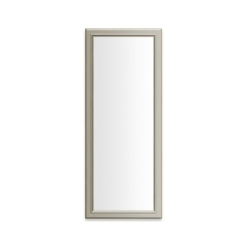 Medicine Cabinet Main Line 16 x 40 Inch 1 Doors Framed Mirror Nickel Flat Top Bryn Mawr Frame Slow Close Hinges Sliding Magnification Mirror Magnetic Strip Interior Lighting USB Charging ports Electrical Outlets Phone Holder 4 Inch
