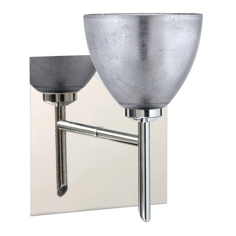 One Light Wall Sconce from the Divi Collection in Chrome Finish by Besa