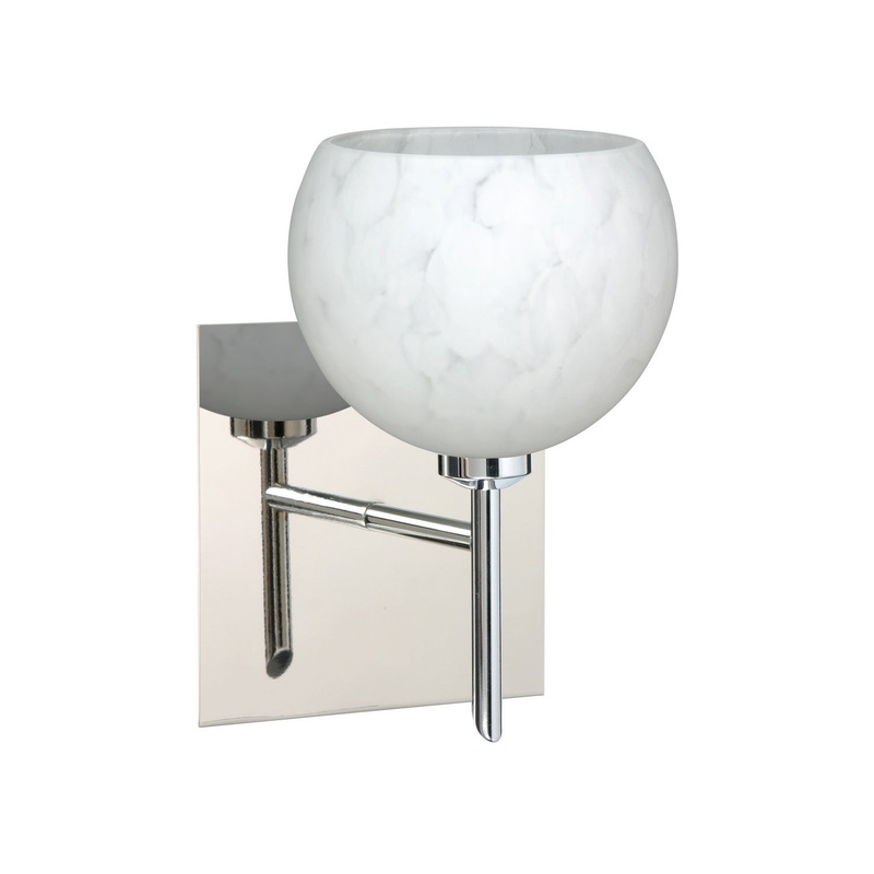 One Light Wall Sconce from the Palla Collection in Chrome Finish by Besa