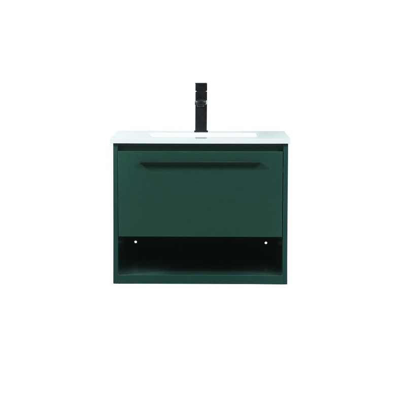 Vanity Sink Set from the Roman Collection in Green Finish by Elegant Lighting
