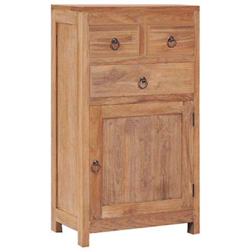 vidaXL Credenza 50x30x90 cm in Legno Massello di Teak