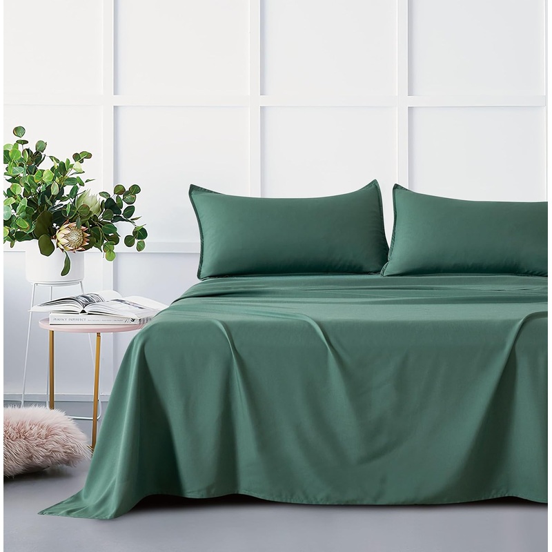 Bamboo Microfibre Sheet Set – Green – King