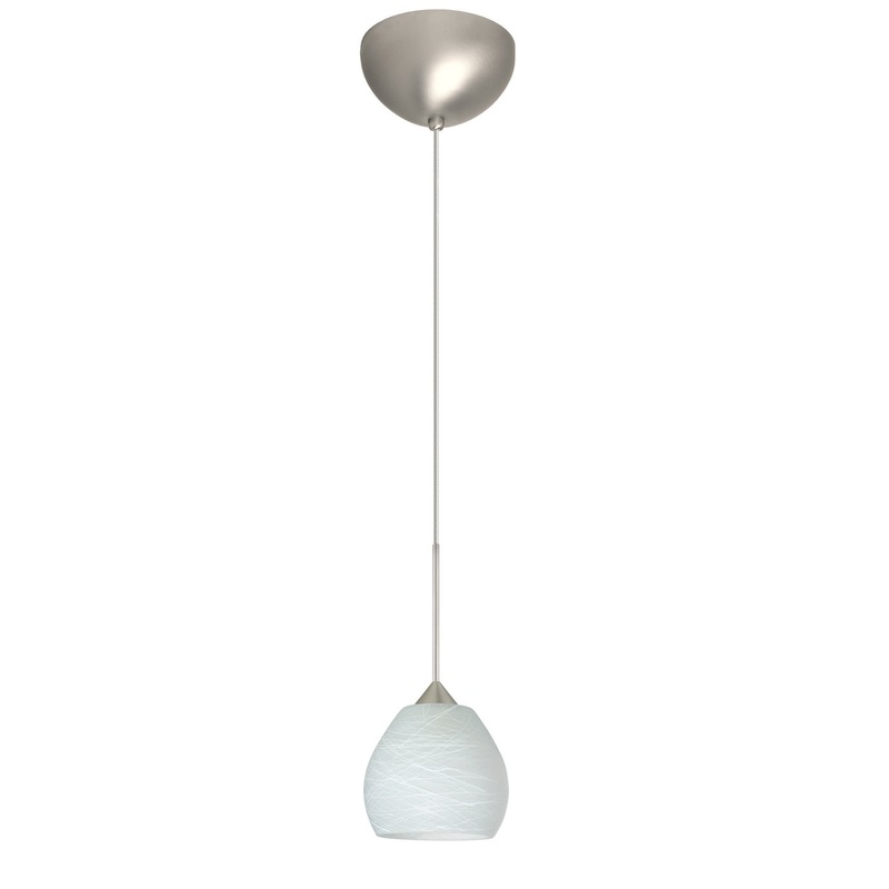 Besa 1XC-560560-LED-SN Tay Tay One Light Pendant Satin Nickel