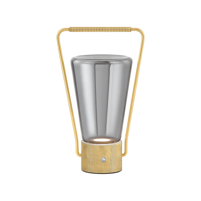 Booker 1-Light LED Rechargeable Table Lamp Aged Brass
