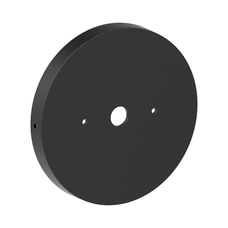 Fino 4.5″ Dia. Back Plate (includes mounting plate and parts bag) Satin Black