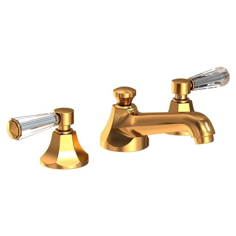 Lavatory Faucet Metropole Widespread 8 to 20 Inch Spread 2 Lever ADA WaterSense Aged Brass 1.2 Gallons per Minute Pop-Up 3 Hole