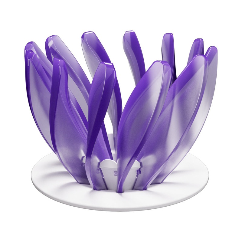 V60 Pour Over Coffee Dripper – Heat Resistant Brew Filter Cone – Purple(White Base)