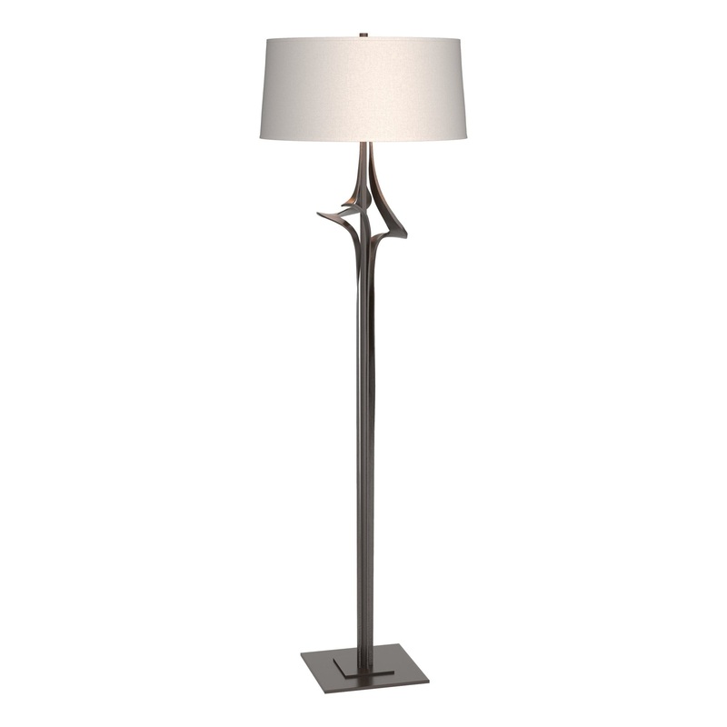 Antasia Floor Lamp Oil Rubbed Bronze Flax Shade (SE)