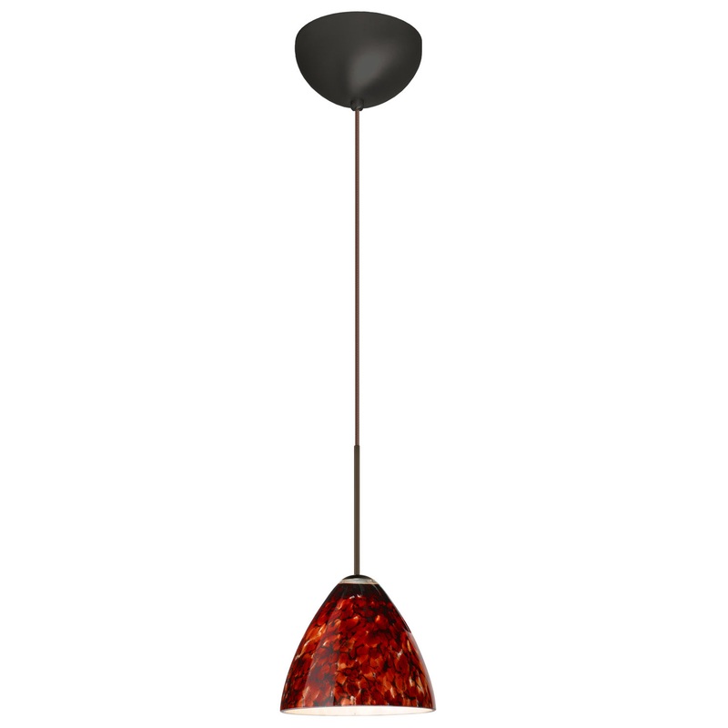 Besa 1XC-177941-LED-BR Mia One Light Pendant Bronze (Discontinued)