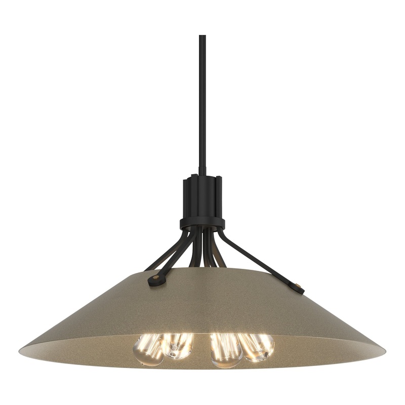 Henry Pendant Black Soft Gold
