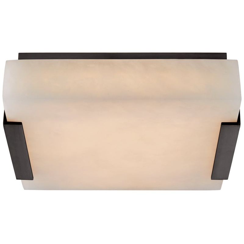 LED Flush Mount from the Covet Collection in Bronze Finish by Visual Comfort Signature