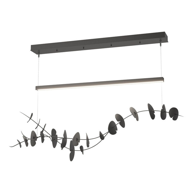Lily LED Pendant Black Natural Iron