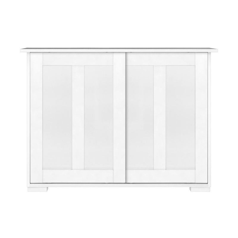 Sideboard with Sliding Doors White