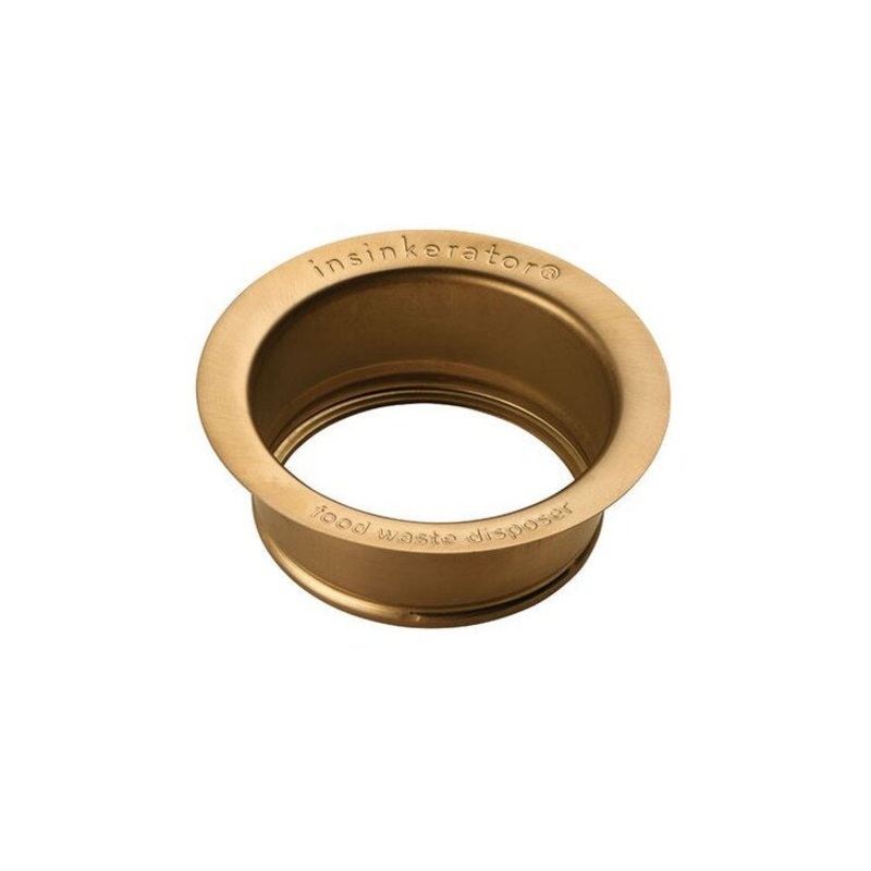 Sink Flange Brushed Bronze 4-1/2 x 4-1/2 x 1-3/4 Inch Stainless Steel for InSinkErator Disposers