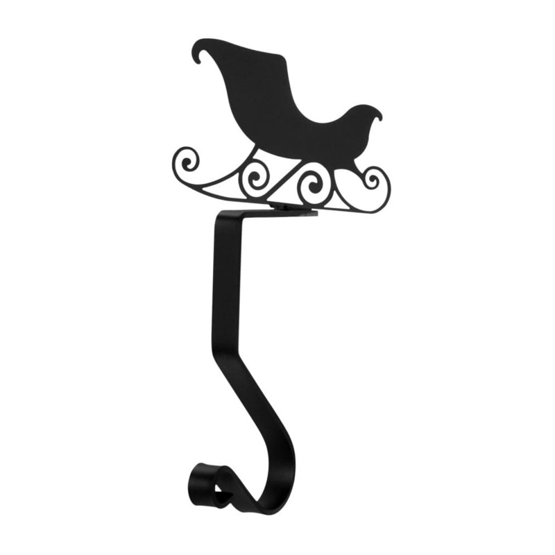Village Wrought Iron MH-A-263 Sleigh Mantel Hook