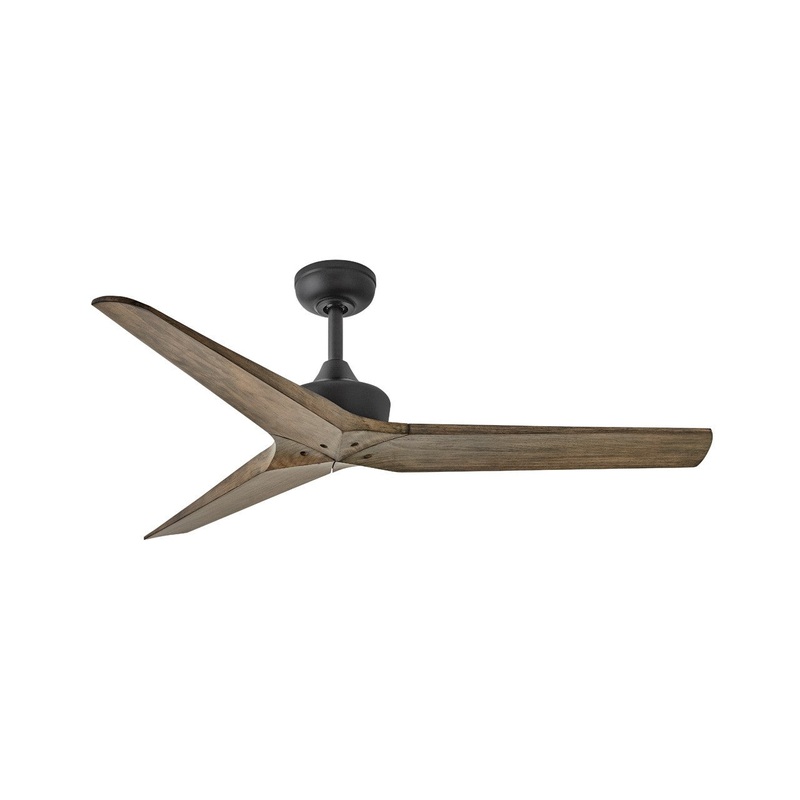 52″ Smart Fan from the Chisel Collection in Matte Black Finish by Hinkley