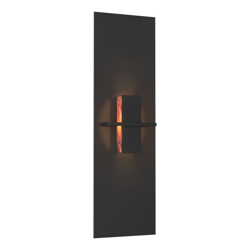 Aperture Vertical Sconce Black Topaz Glass (ZB)