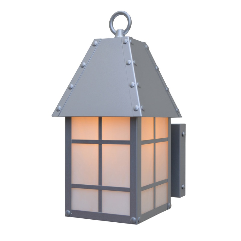Arroyo HAB-5WO-P Hampton One Light Wall Mount Pewter