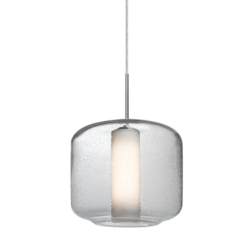 Besa 1JT-NILES10CO-EDIL-SN Niles One Light Pendant Satin Nickel (Discontinued)