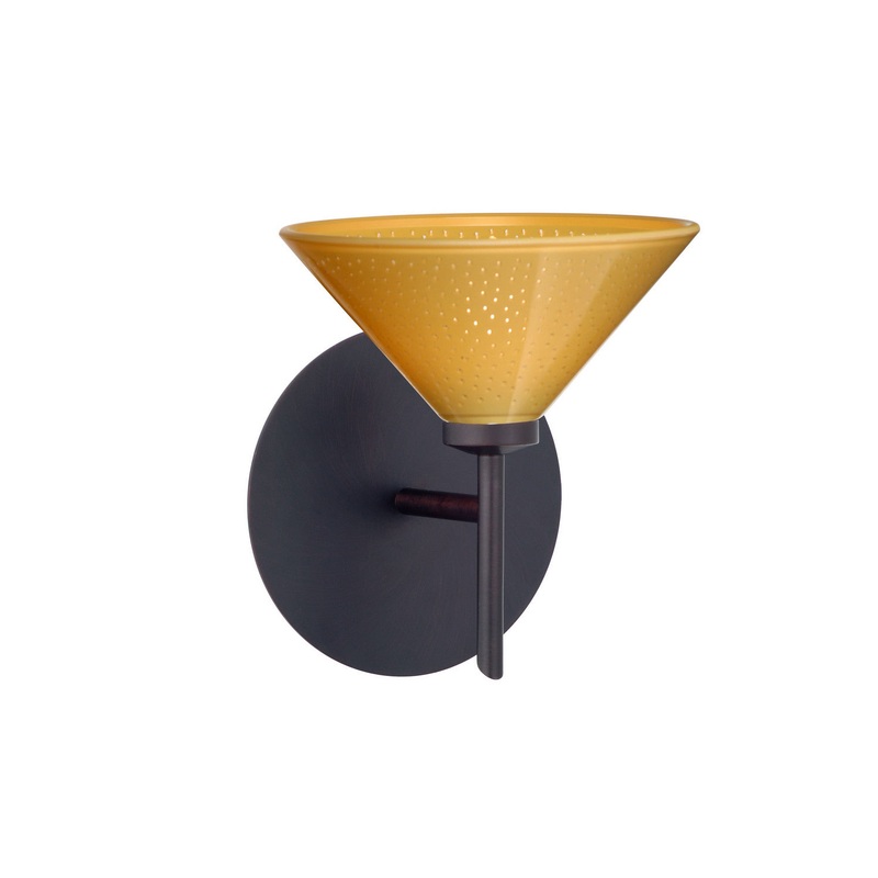 Besa 1SW-282490-BR Kona One Light Wall Sconce Bronze