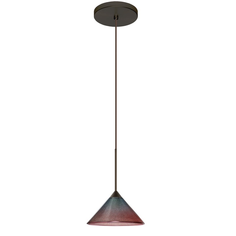 Besa 1XT-117691-BR Kona One Light Pendant Bronze
