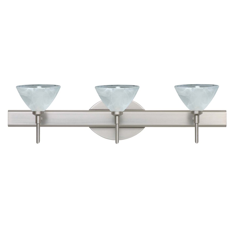 Besa 3SW-174352-SN Domi Three Light Wall Sconce Satin Nickel